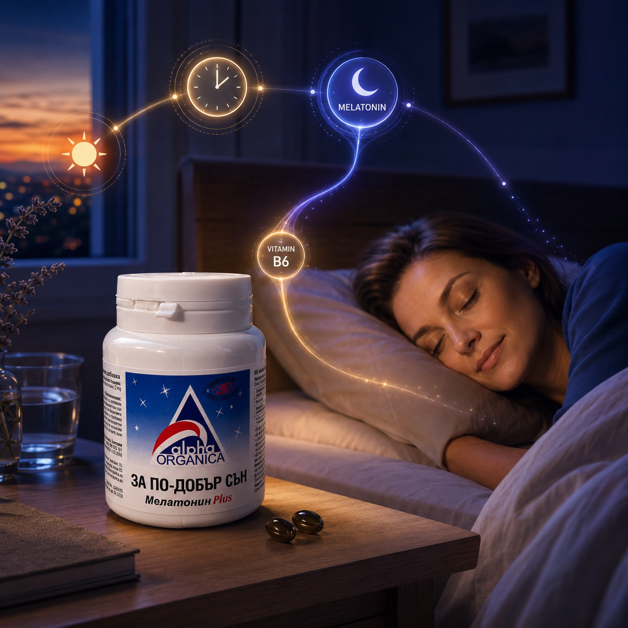 Alpha Organica Melatonin Plus х60